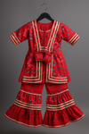 Shrug Choli And Sharara Set-S818
