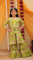 Shrug Choli And Sharara Set-S819