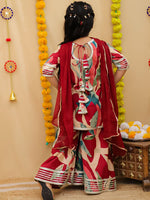 KURTI SHARARA AND DUPATTA SET