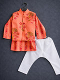 Kurta Pajama And Jacket Set-S2414