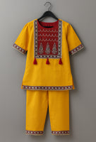 CO-ORD SET WITH YOG WORK-S700