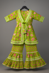 Shrug Choli And Sharara Set-S819