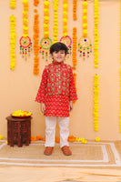 KURTA PAJAMA AND JACKET SET-S861