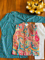 KURTA PAJAMA AND JACKET SET-S2274