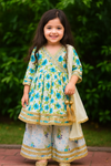 KURTI SHARARA DUPATTA BLUE-S1918