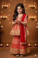 Kurti Sharara And Dupatta Set-S162