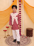 KURTA PAJAMA AND ATTACHED JACKET SET-S825