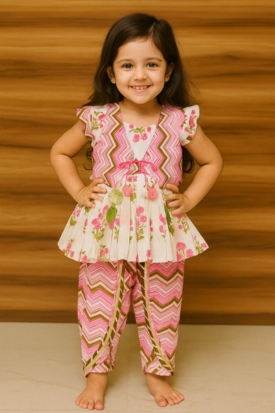 KURTI AND DHOTI SET-S453