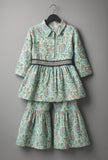 Cotton Indowestern Co-ord set with belt-S1331