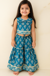 INDOWESTERN CROP TOP WITH SHARARA-S1406