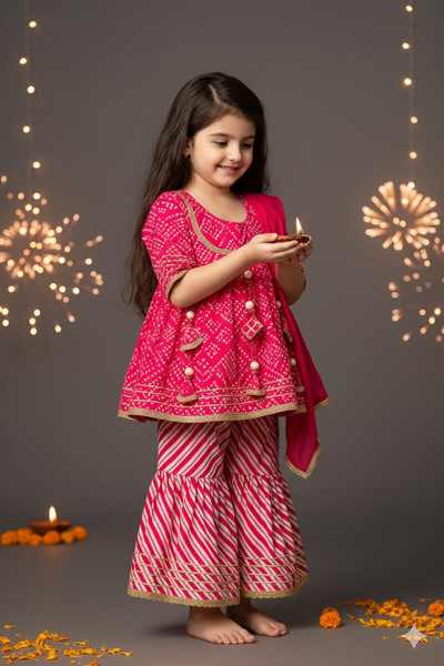 Kurti Sharara And Dupatta Set-S969