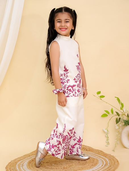 Cotton Girl Co-ord set with scrunchies