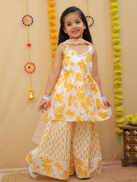 KURTI SHARARA AND DUPATTA SET