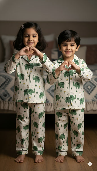 Unisex Cotton Night Suit-S663