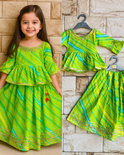 Cotton lehanga choli set 💚-S426