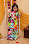 KURTI SHARARA WITH MIDDLE SLIT-S465
