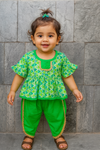 Girl dhoti green-S2233