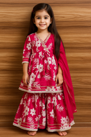 KURTI SHARARA WITH DUPATTA SET-S1140