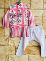 BOY KURTA PAJAMA AND JACKET SET-S1961