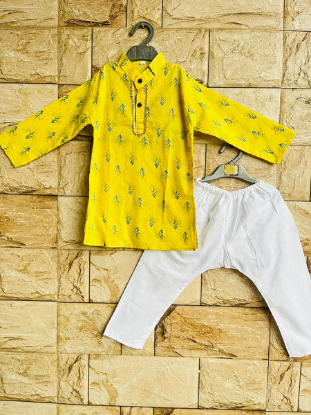 Boy kurta pajama set 🍋-S573