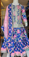 Heavy Cotton Lehanga Choli And Dupatta Set-S7000
