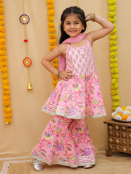KURTI SHARARA AND DUPATTA SET