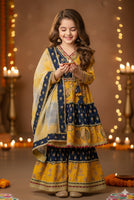 Heavy Cotton Kurti Sharara And Dupatta Set-S12000