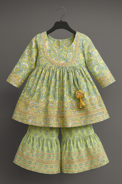 Kurti And Sharara Set 💚-S534