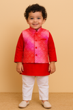 Boy kurta pajama and jacket set 🌺-S665