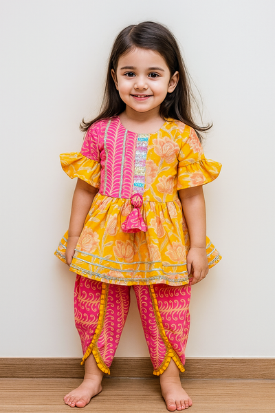 KURTI AND DHOTI SET-S454