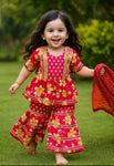 KURTI SHARARA AND DUPATTA SET-S1178