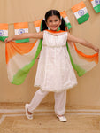 Kurti Pant And Dupatta Set with tricolor dupatta-S1024