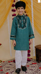 Katha kurta and cotton pajama set-S2298