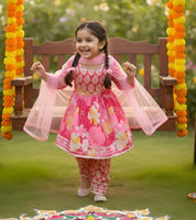 Kurti Pant And Dupatta Set-S2457