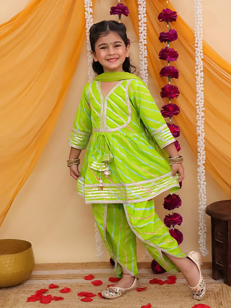 KURTI DHOTI AND DUPATTA SET-LP11