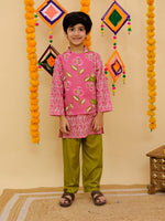KURTA PAJAMA AND ATTACHED JACKET SET-S899