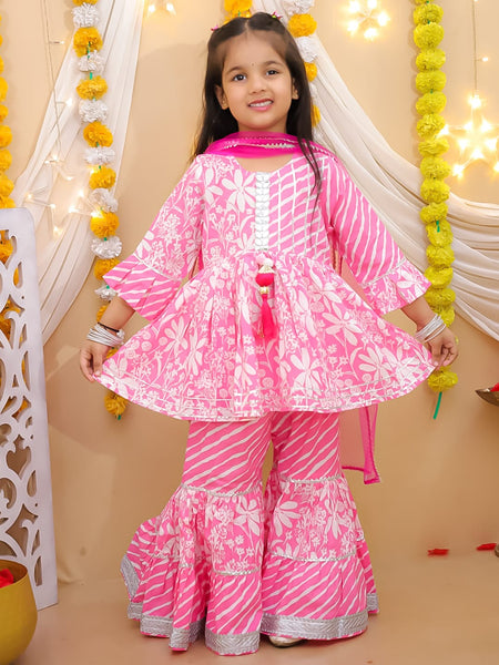 KURTI SHARARA AND DUPATTA SET