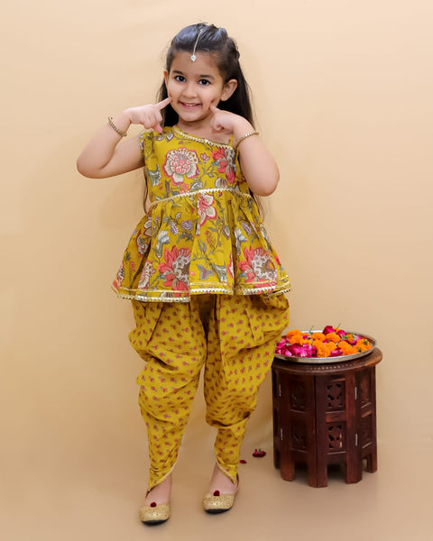 Girl Dhoti And Kurti Set 🪙-S470