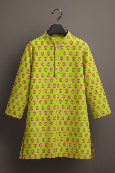 kurta and cotton pajama set-S898