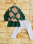 Boy kurta pajama and jacket set-S390