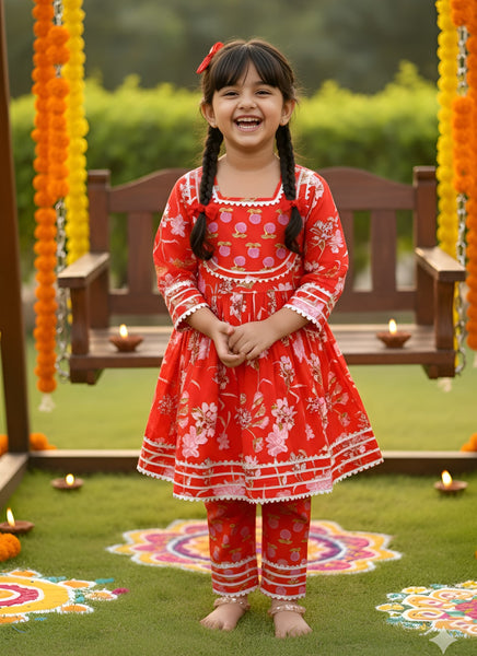 Kurti Pant And Dupatta Set-S2460