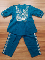 Co-ord set with yog embroidery-S1092