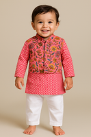 Boy jacket set pink-S319