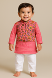 Boy jacket set pink-S319