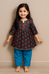 Kurti and pajama set-S357
