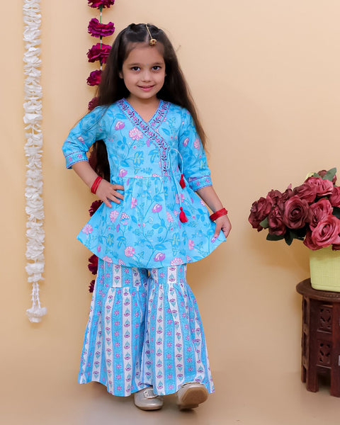 Angarakha Kurta with sharara Set-S950