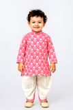 Boy dhoti kurta set pink-S1901