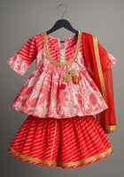 KURTI SHARARA AND DUPATTA SET-S1394
