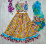 Heavy Cotton Lehanga Choli And Dupatta Set