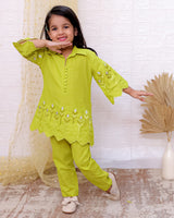 Co-ord set with embroidery-S1001